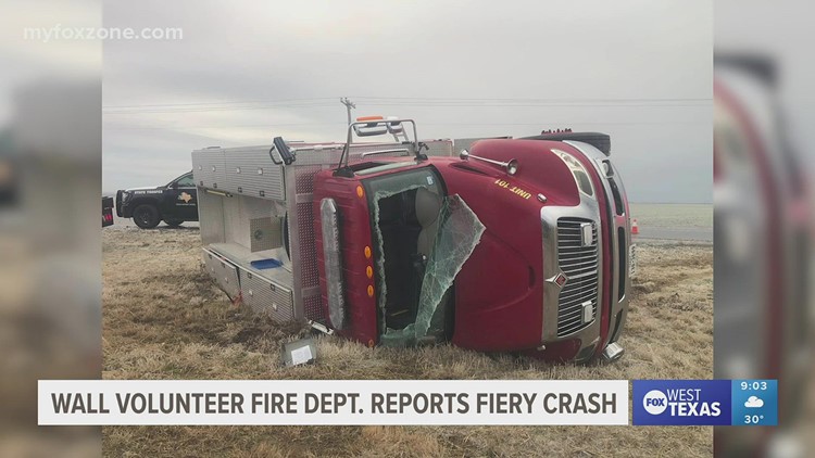 Wall Volunteer Fire Department reports crash