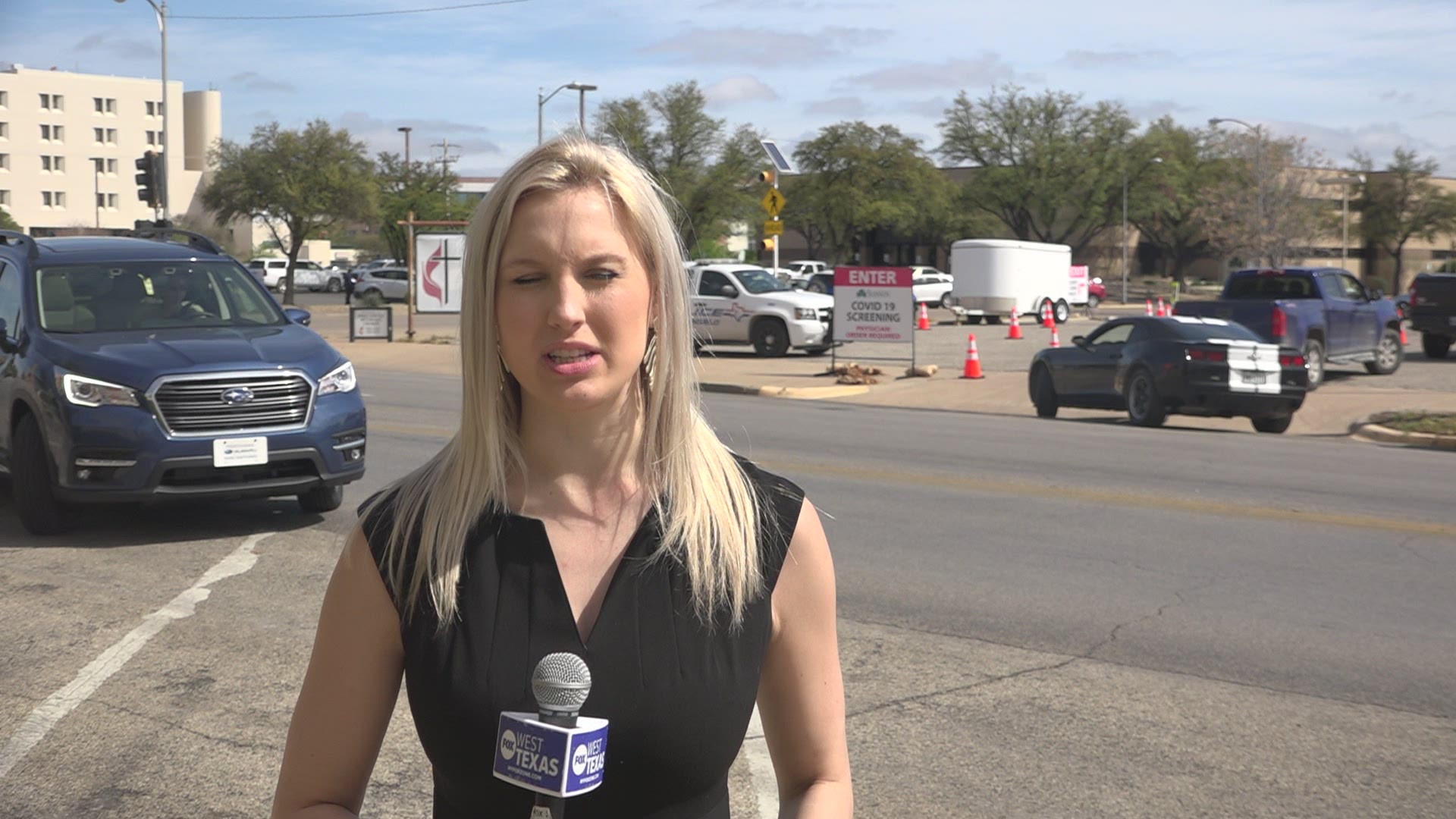 The centralized site located at the corner of  Beauregard and Oakes Street in San Angelo enables patients to drive up and be evaluated by a medical provider.