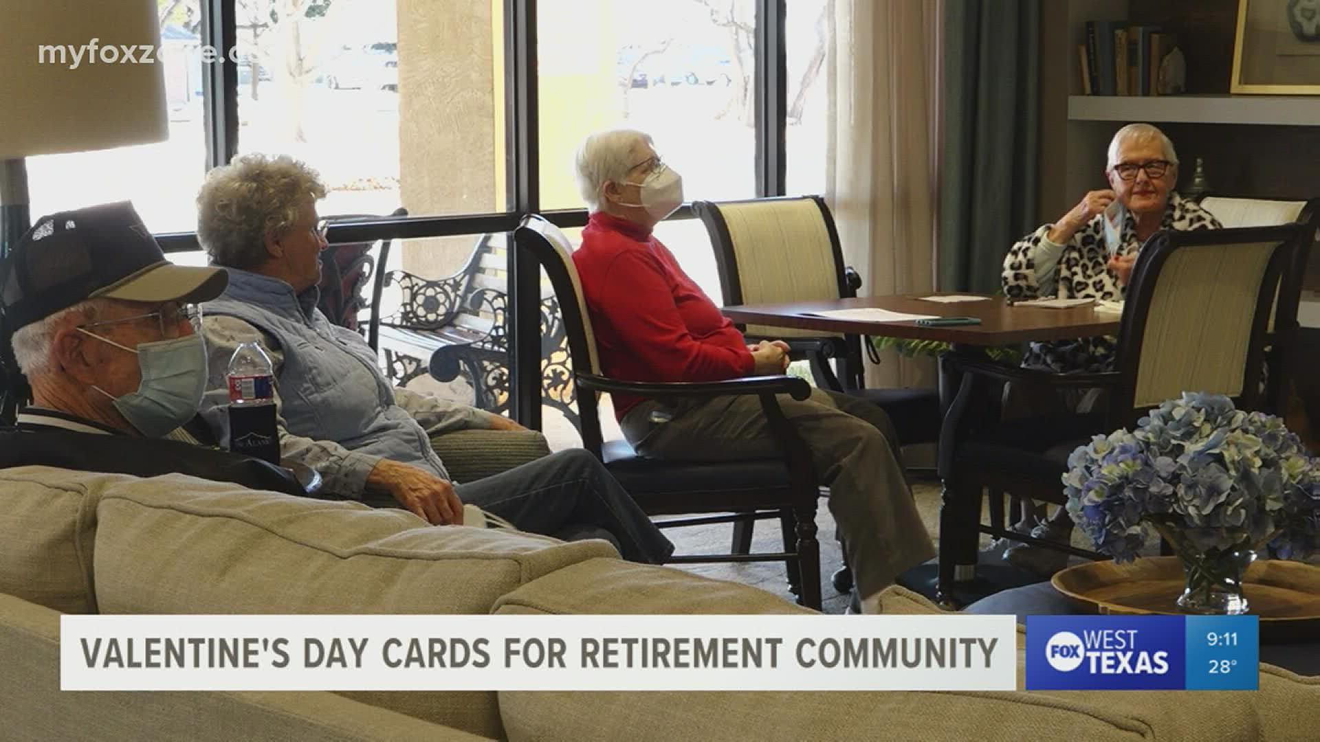 A West Texas retirement community is asking for the public's help in showing its residents some love by sending them Valentine's Day cards.
