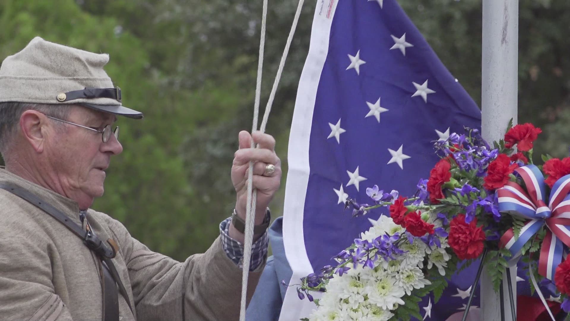The community gathered at Fairmount Cemetery to honor West Texas veterans from the past and the present.