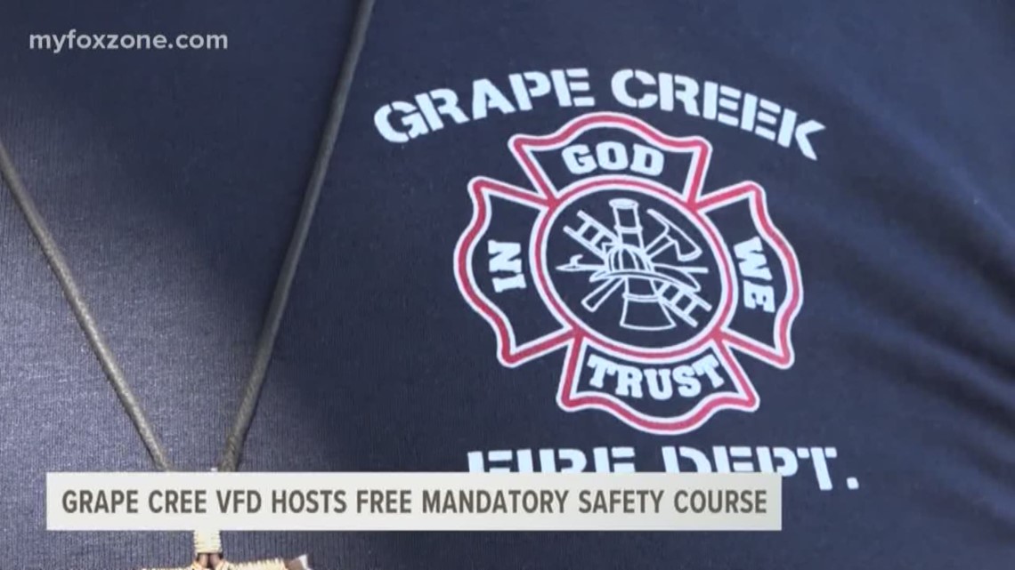 Grape Creek Volunteer Fire Department Hosts Courage To Be Safe Course 