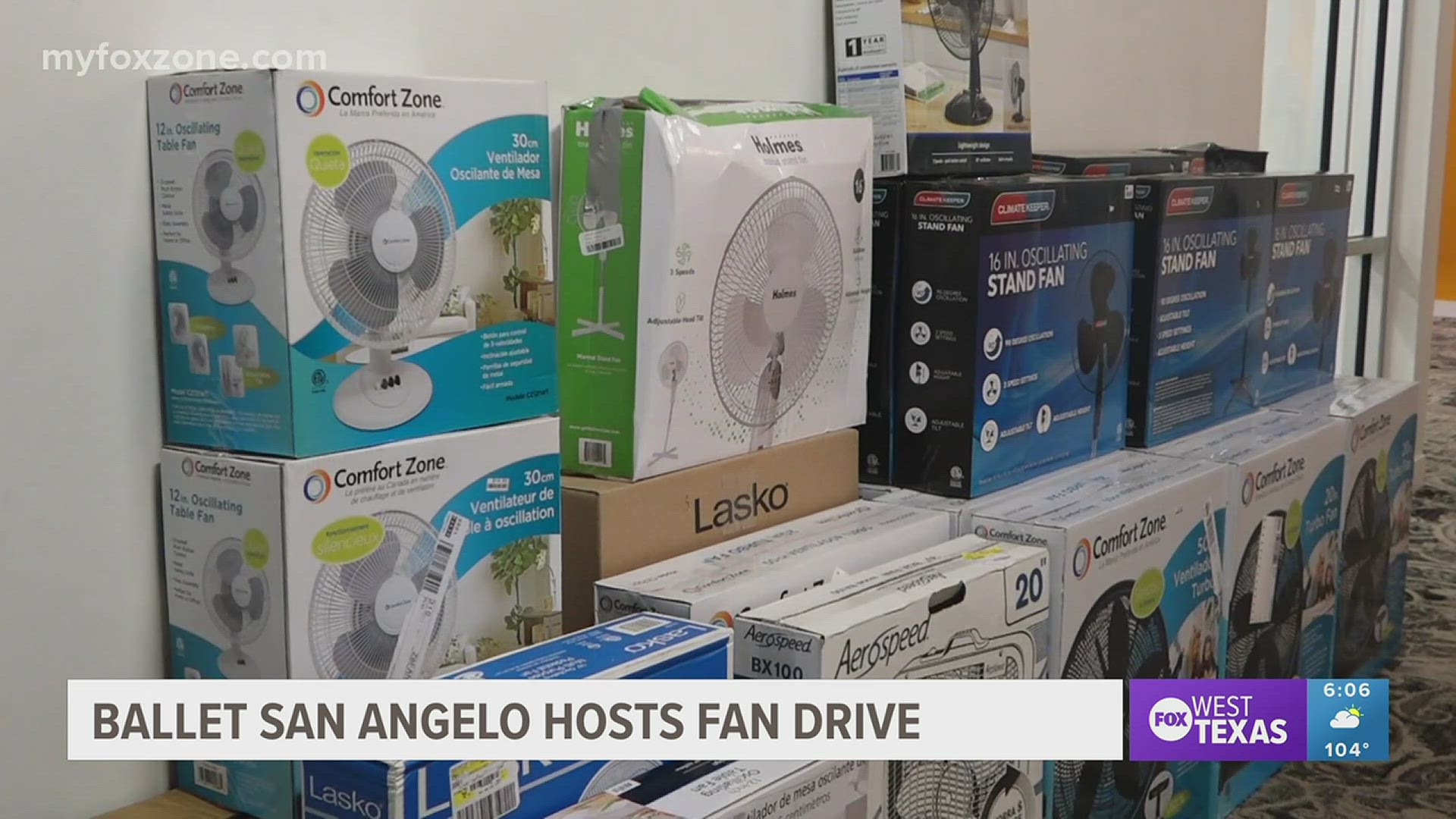 Ballet San Angelo is hosting a fan drive to benefit Meals for the Elderly