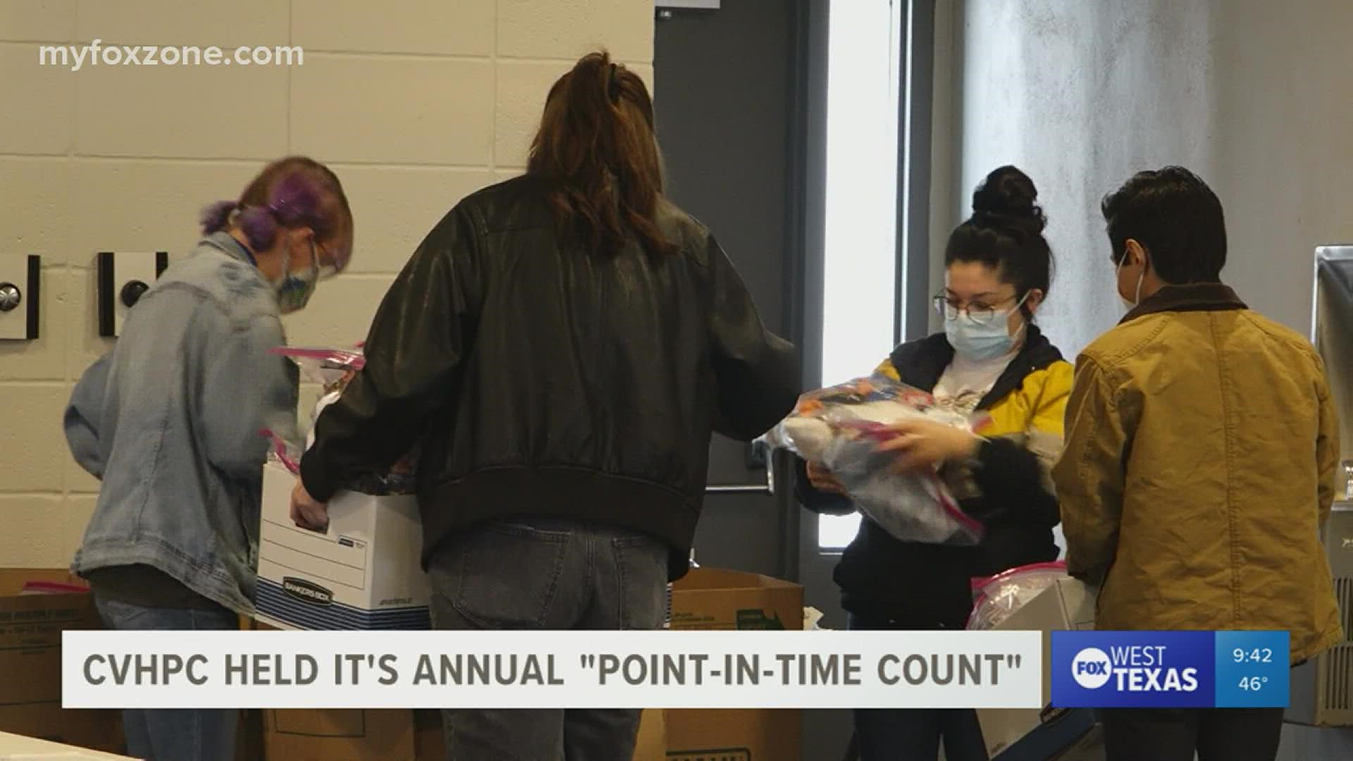 The Concho Valley Homeless Planning Coalition along with volunteers teamed up for a "Point-in-Time count".