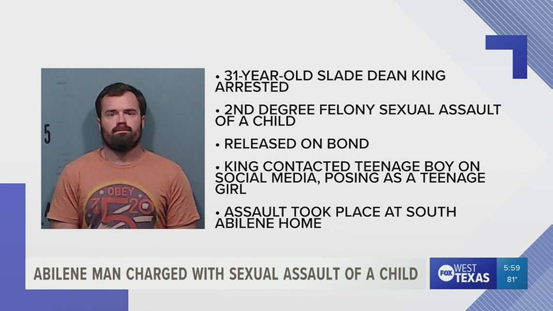 Abilene man arrested for sexual assault of a child