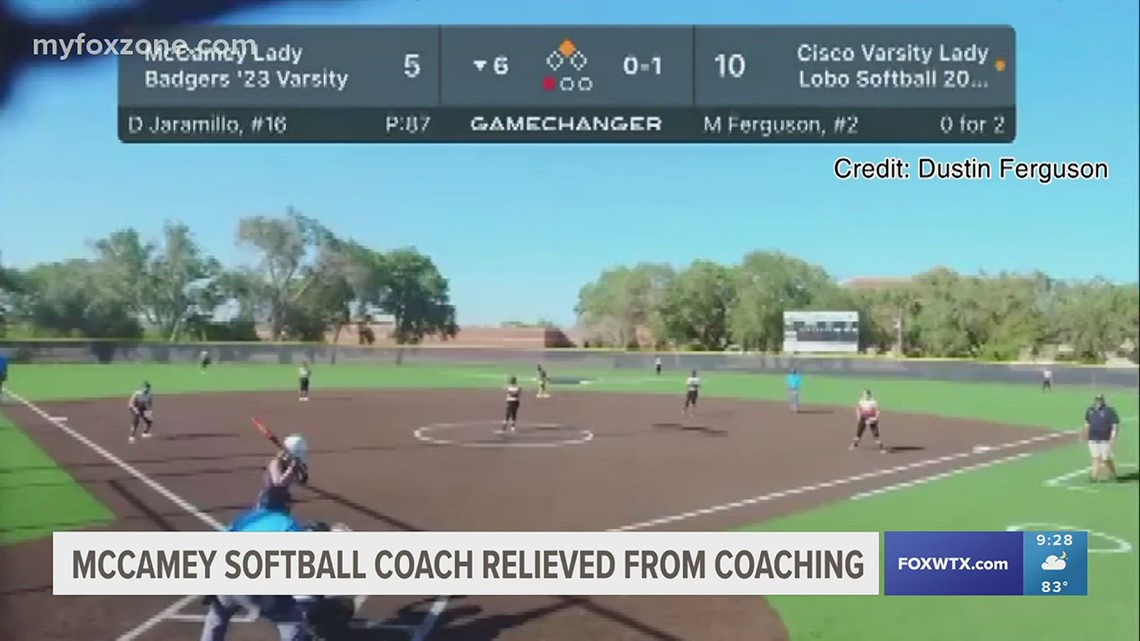 McCamey softball coach relieved from coaching