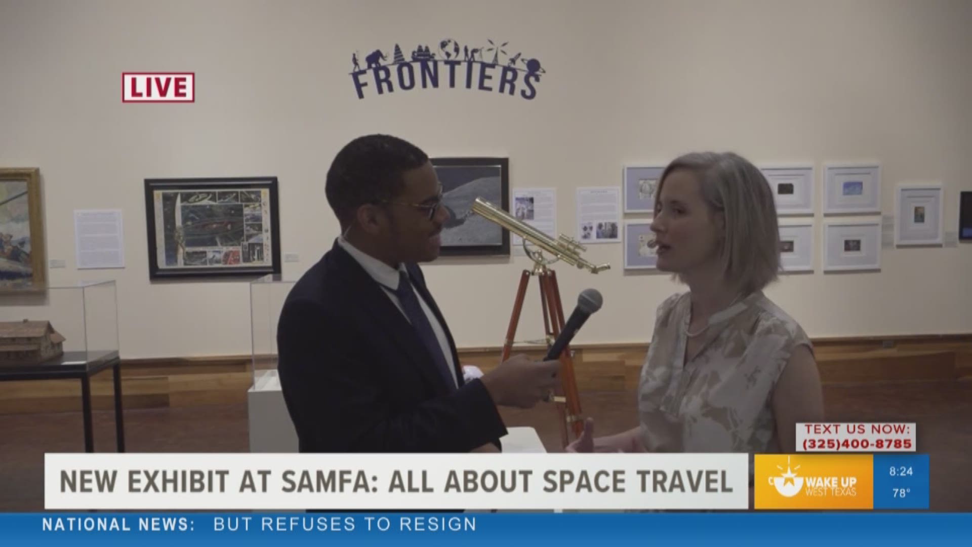 Our Malik Mingo spoke with the collections manager at the San Angelo Museum of Fine Arts about a new exhibit that showcases the future of space travel in honor of the Apollo 11 landing 50 years ago.
