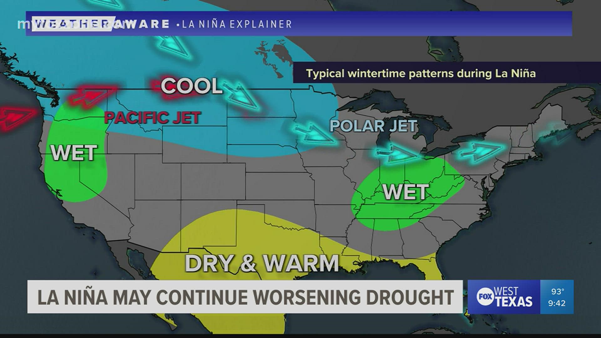 La Niña may extend to the end of year and worsen drought conditions in Texas