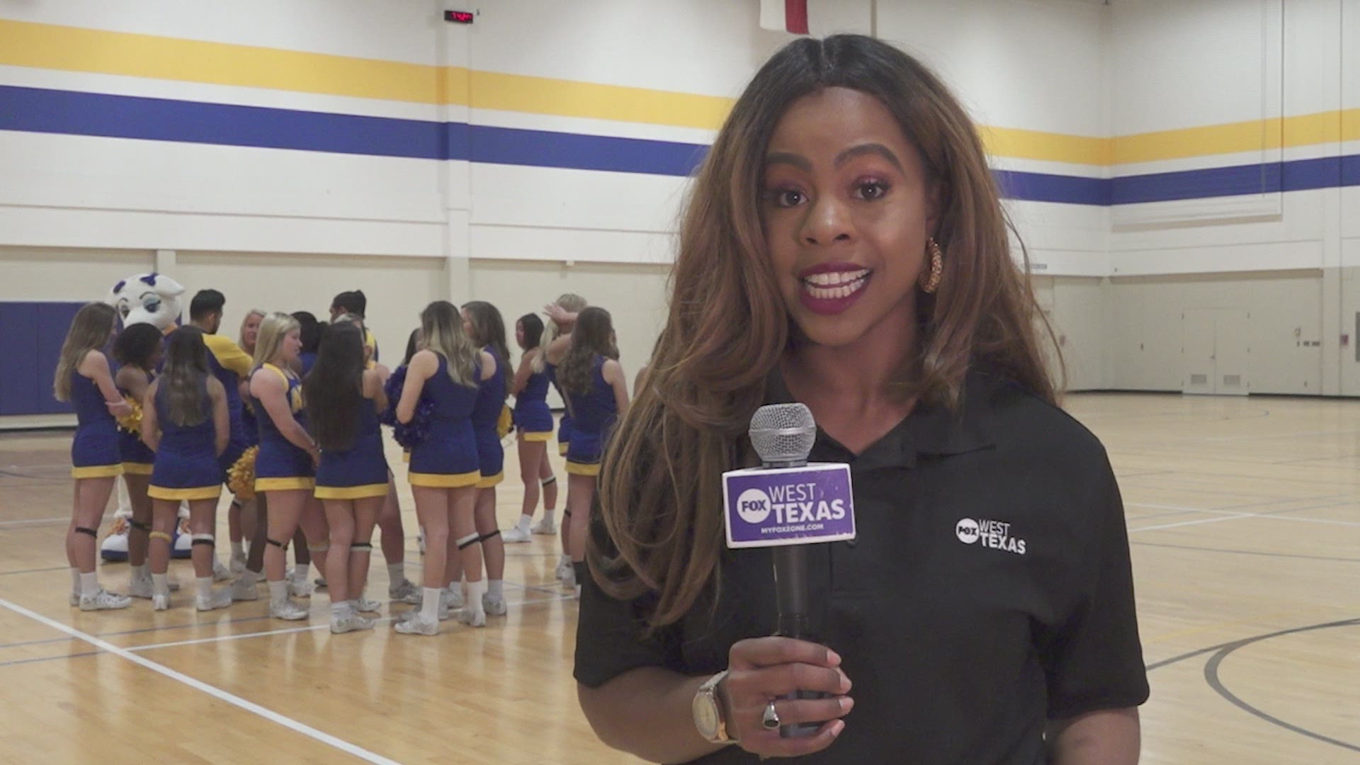 Angelo State University cheerleaders say it takes consistency, determination and discipline to win.