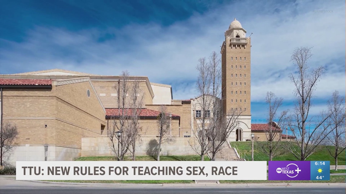 Texas Tech University System reveals new standards on teaching sex, race