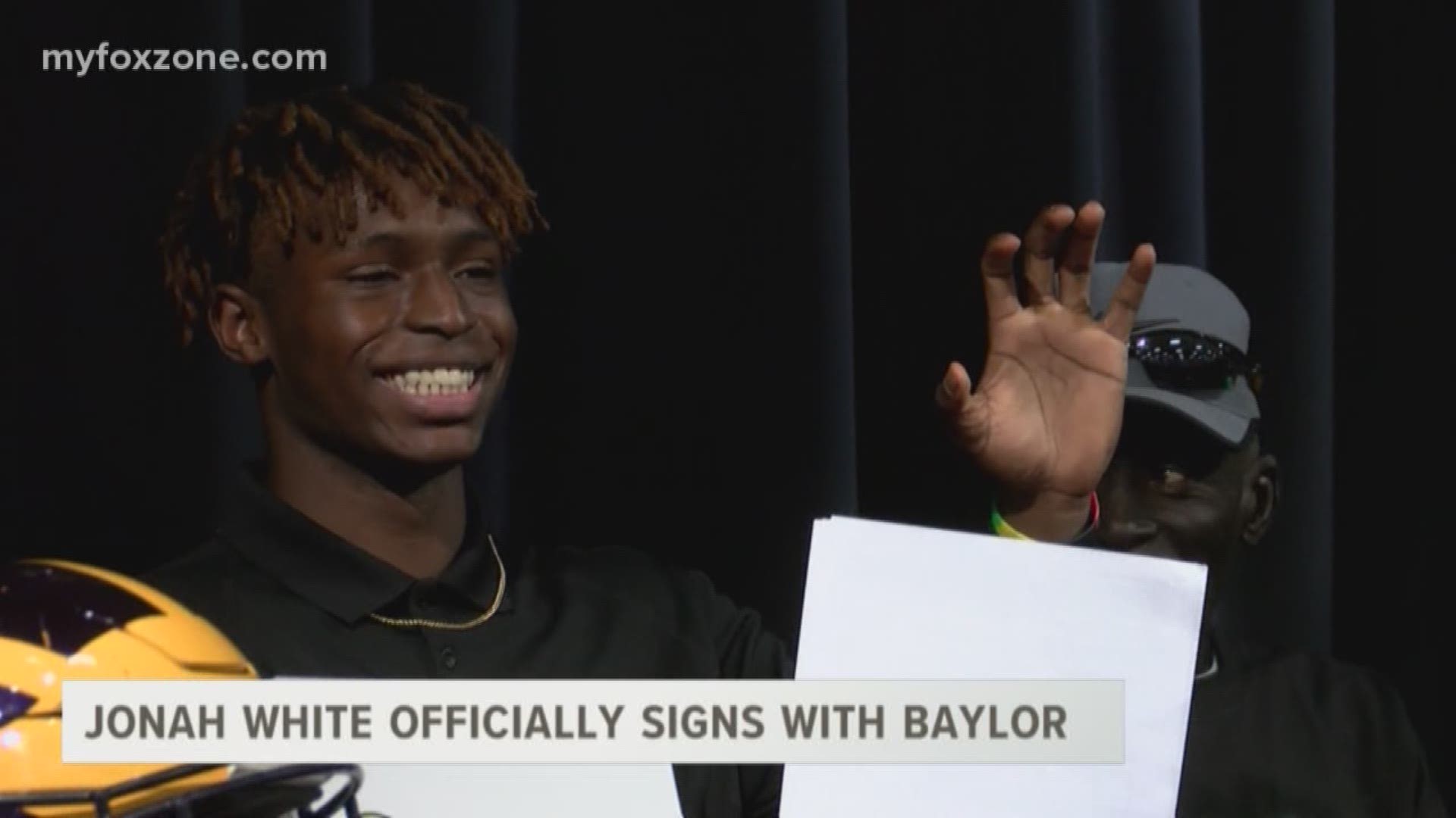 From Merkel's Mr. Do-It-All now to future Baylor Bear, Jonah White officially signed to with Baylor.