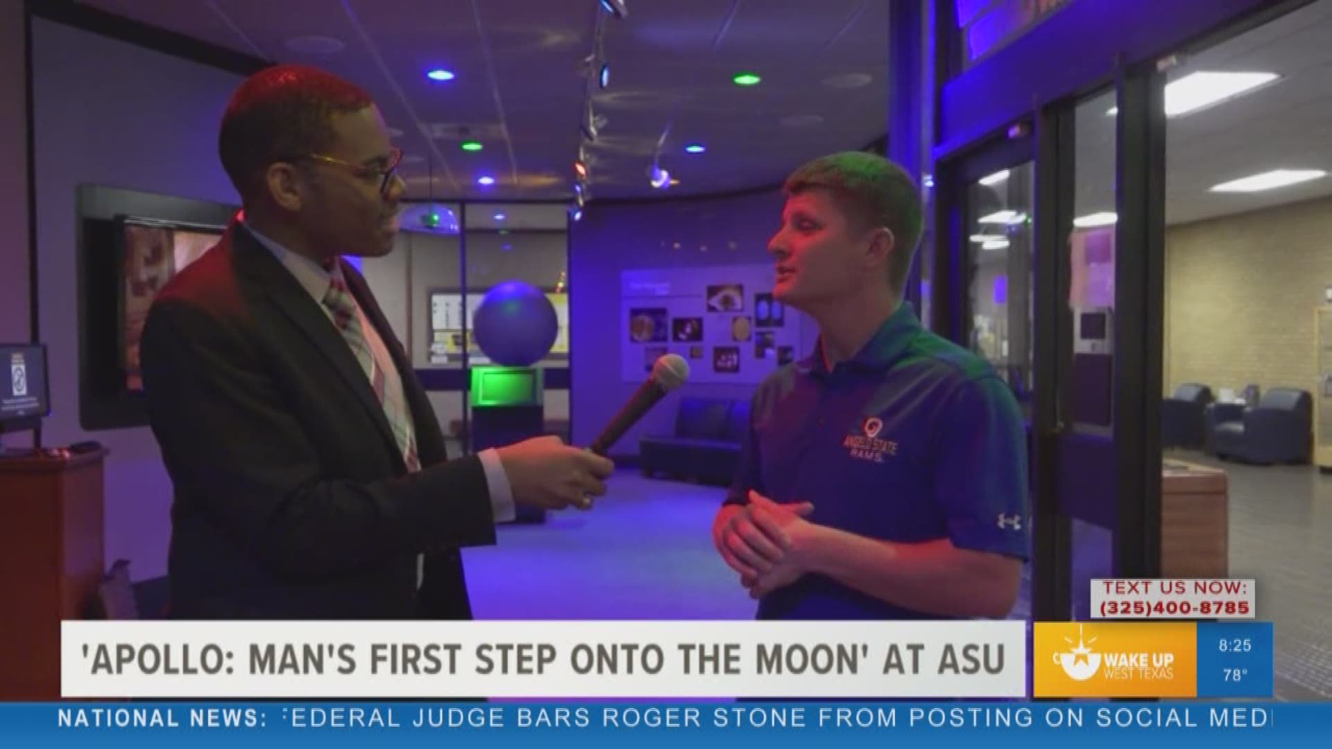 Our Malik Mingo spoke with the planetarium director at Angelo State University about the "Apollo 11: Man's First Stop Onto the Moon" astronomy show scheduled for July 16-17.