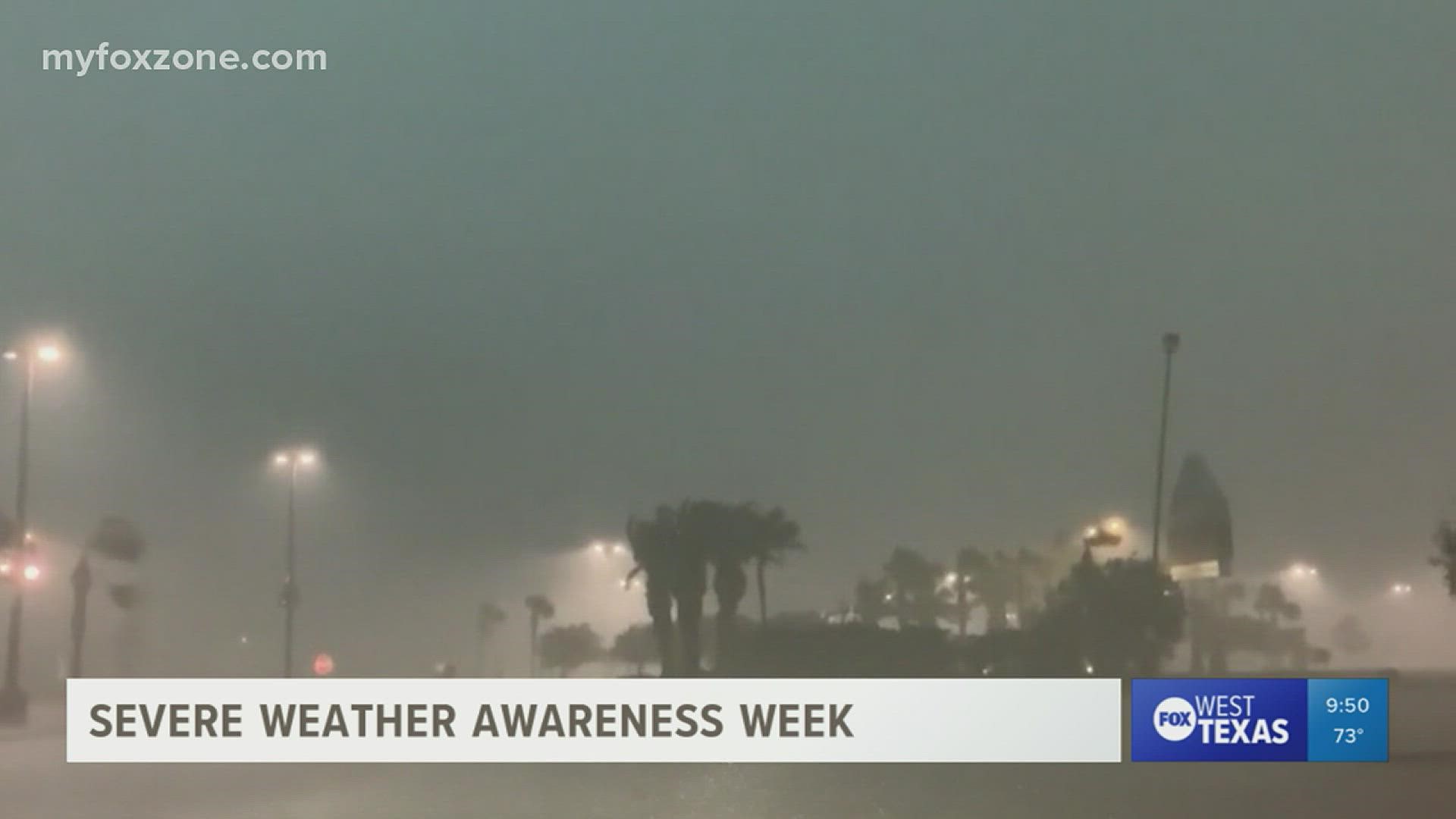 Severe Weather Awareness Week is dedicated to learn about different weather hazards.