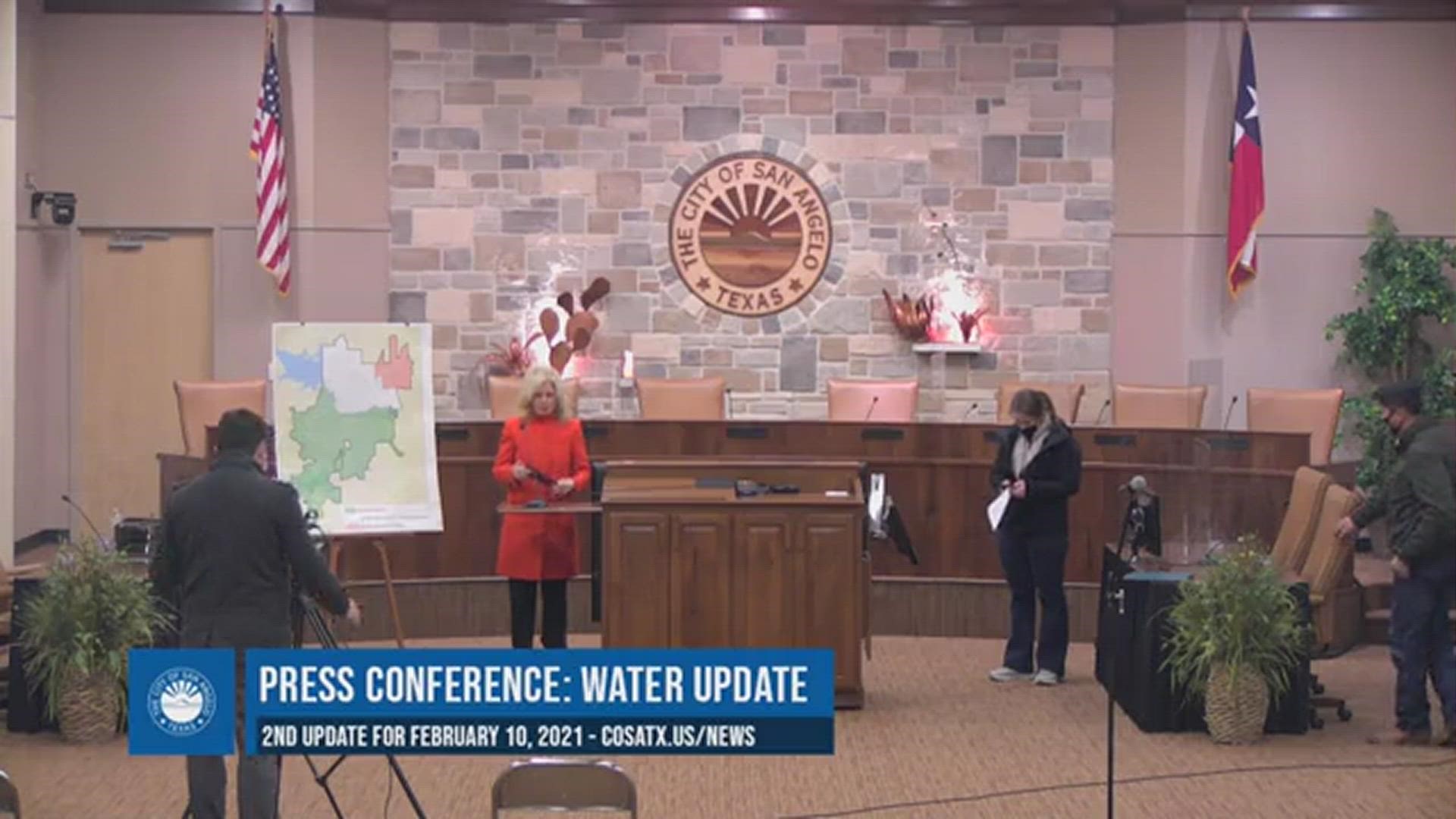 The City of San Angelo held a second press conference Wednesday with updates on the water advisory.