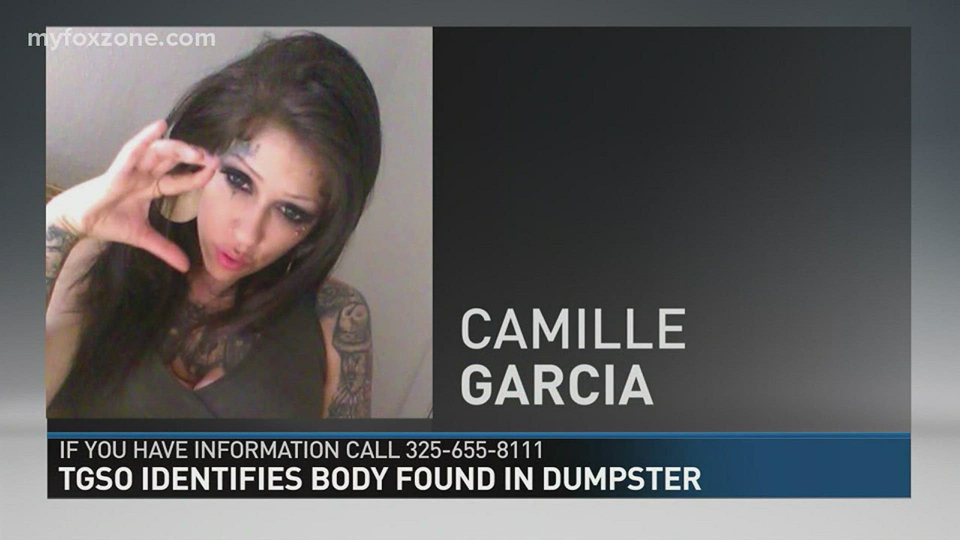Body found in dumpster is identified.