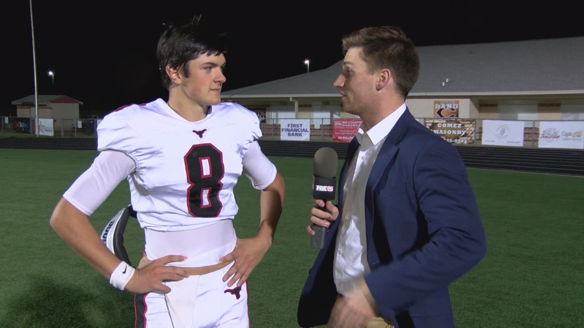 The Eastland Mavericks trailed by a touchdown coming out of the half, but rattled off 21 unanswered points to take the win over Clyde. Our Mitchel Summers caught up with QB Behren Morton after the game.