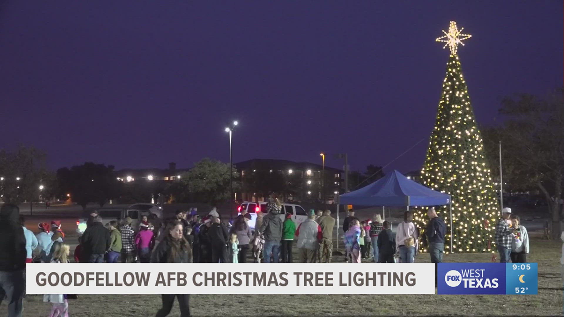 Goodfellow Air Force Base hosts annual Christmas Tree Lighting ...