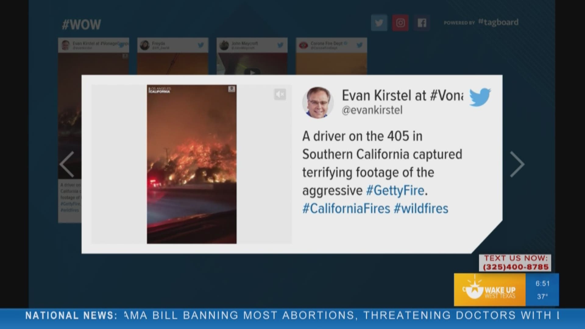 Wildfires continue to ravage parts of California. Meteorologist Joe DeCarlo takes a look at some tweets from residents in the area.