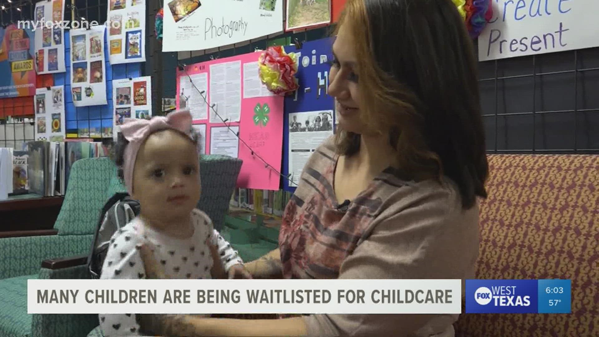 Children are being placed on waitlists for childcare for months at a time, causing some parents to outsource for help.