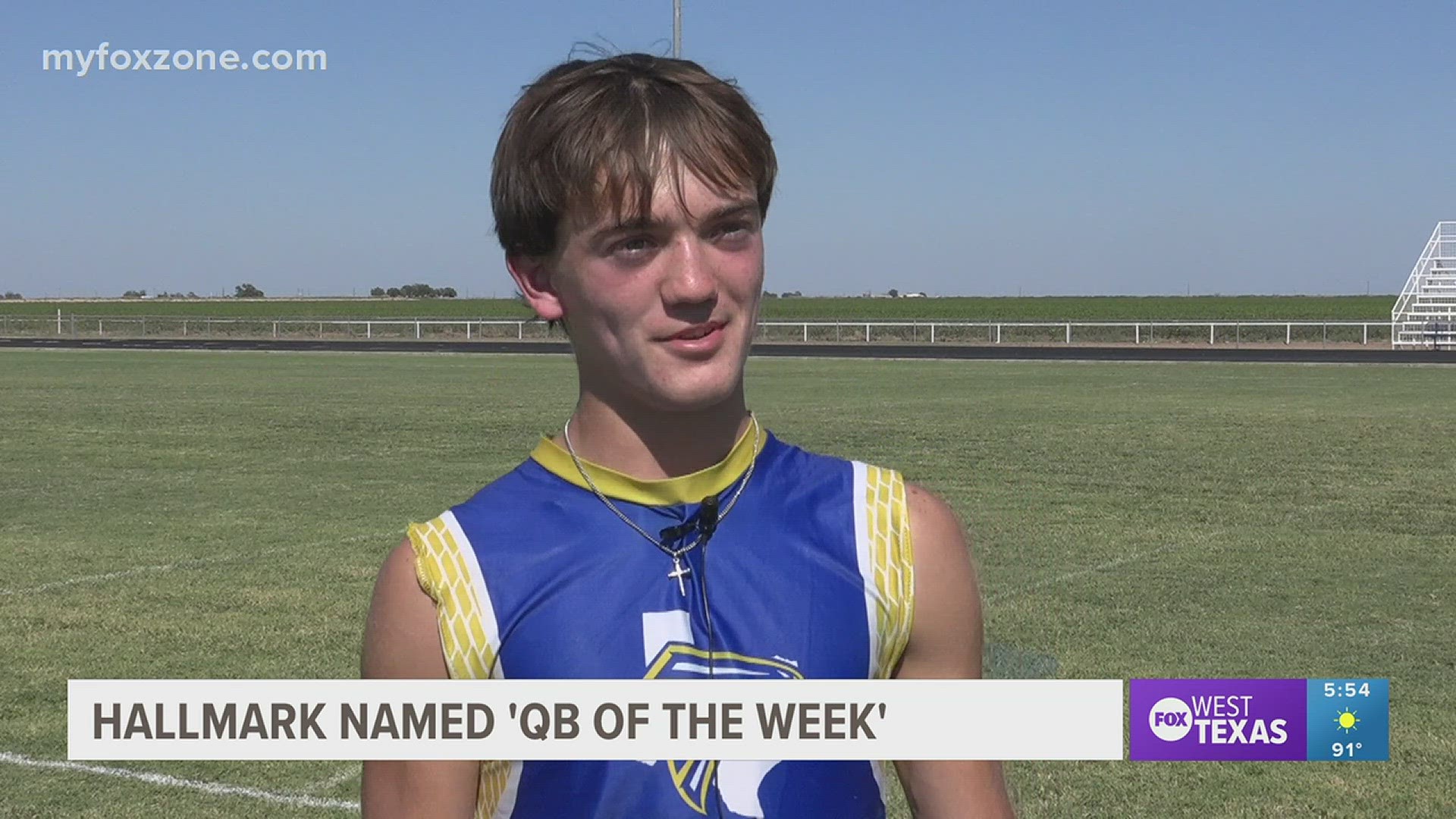 Veribest Falcons quarterback Hunter Hallmark received the honor from Dave Campbell's Texas Football earlier in the week.