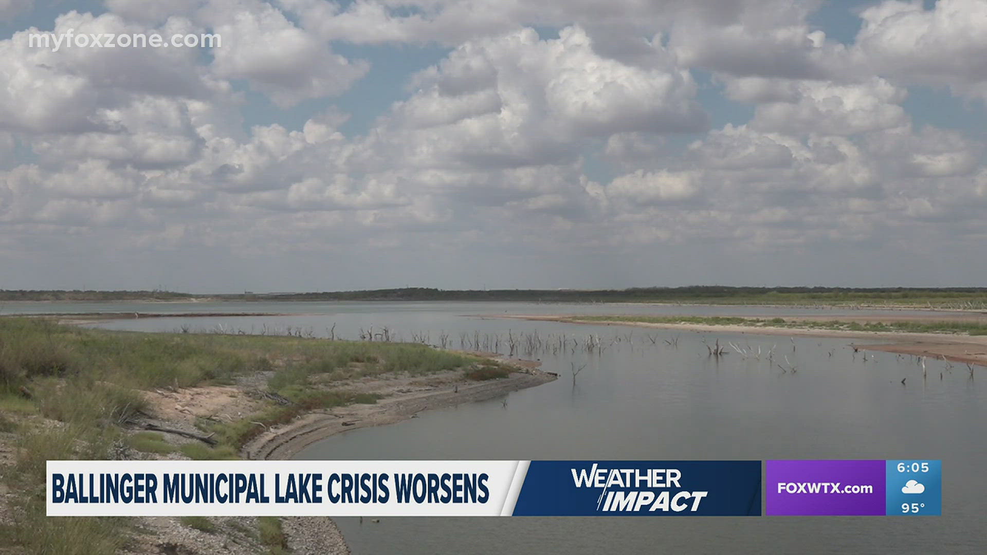 Water levels are extremely low at the lake, which contributes 35% of the city's municipal water supply. The City recently closed the lake to recreational activity.