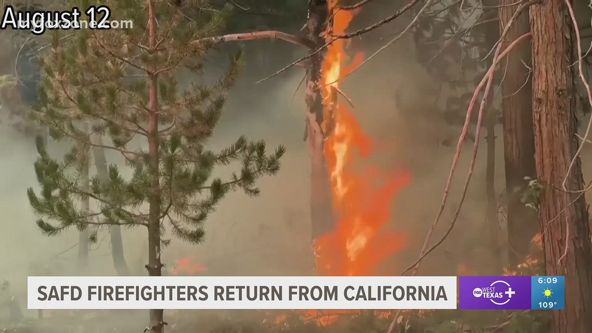 Firefighters who returned from California, fighting wildfires, recount their experiences in the Golden State.