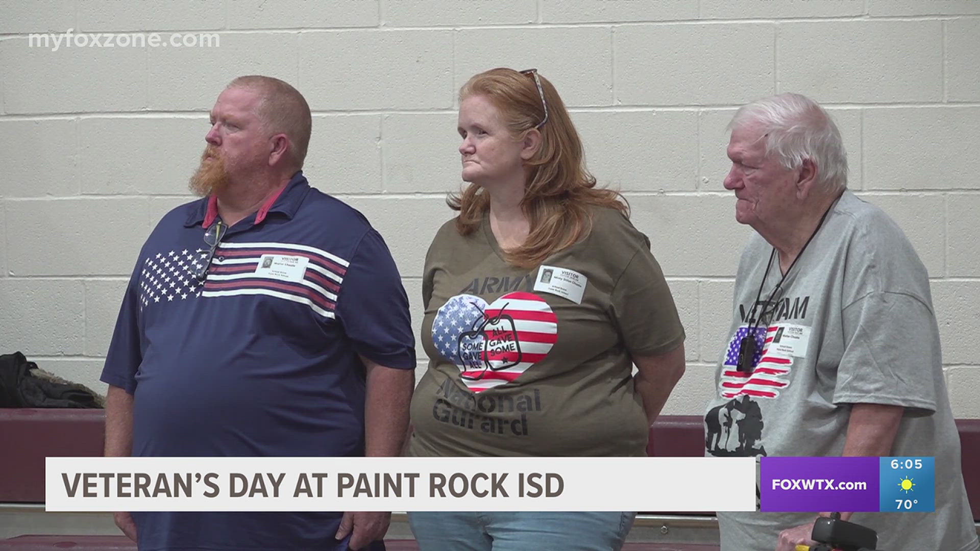 Students in Paint Rock planned a special salute for veterans.