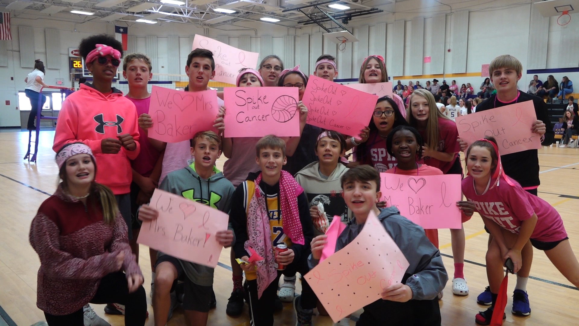 Wylie Junior High strikes out cancer for DeeDee Baker.