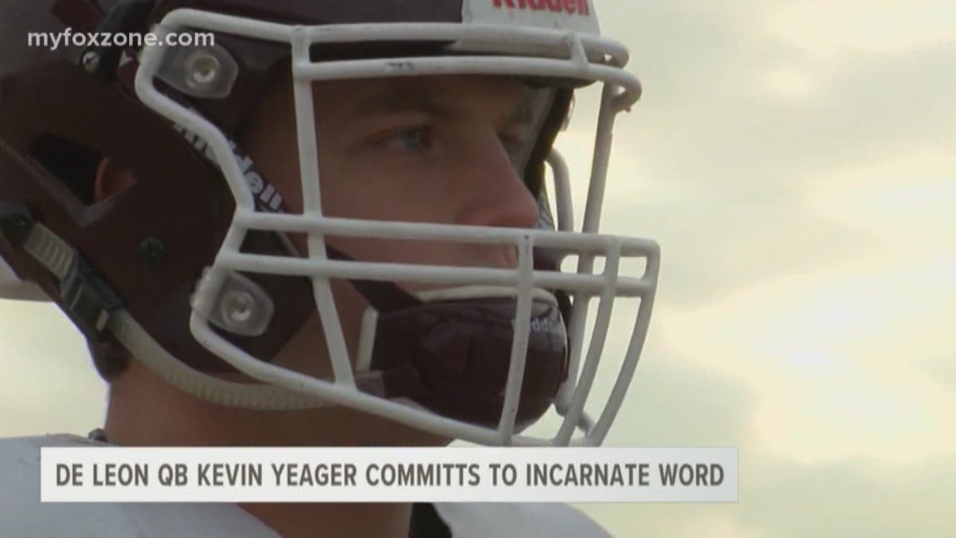 De Leon star QB Kevin Yeager announced his intent to commit to the University of Incarnate Word. He'll play football on a full ride scholarship.