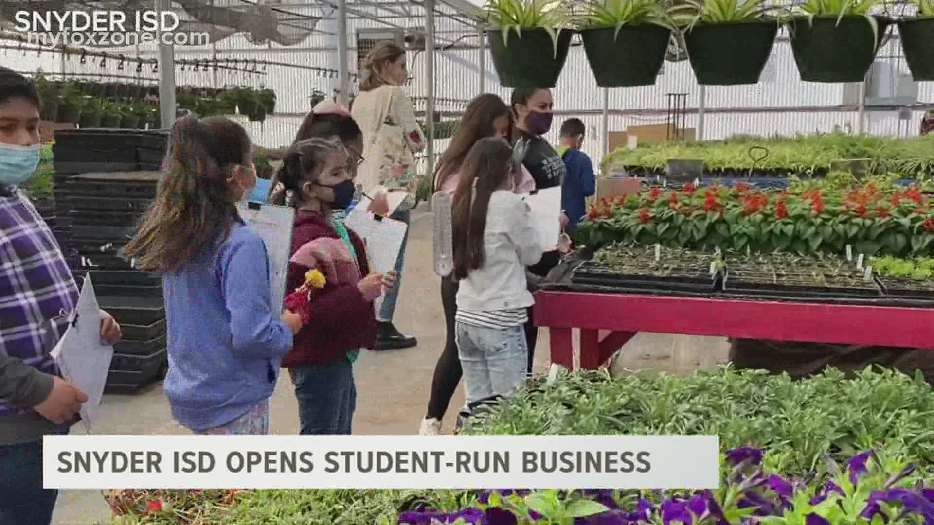 The 10,000-square-foot greenhouse will be used as a retail store completely run by interns. The ribbon cutting will be held 9 a.m. Saturday.
