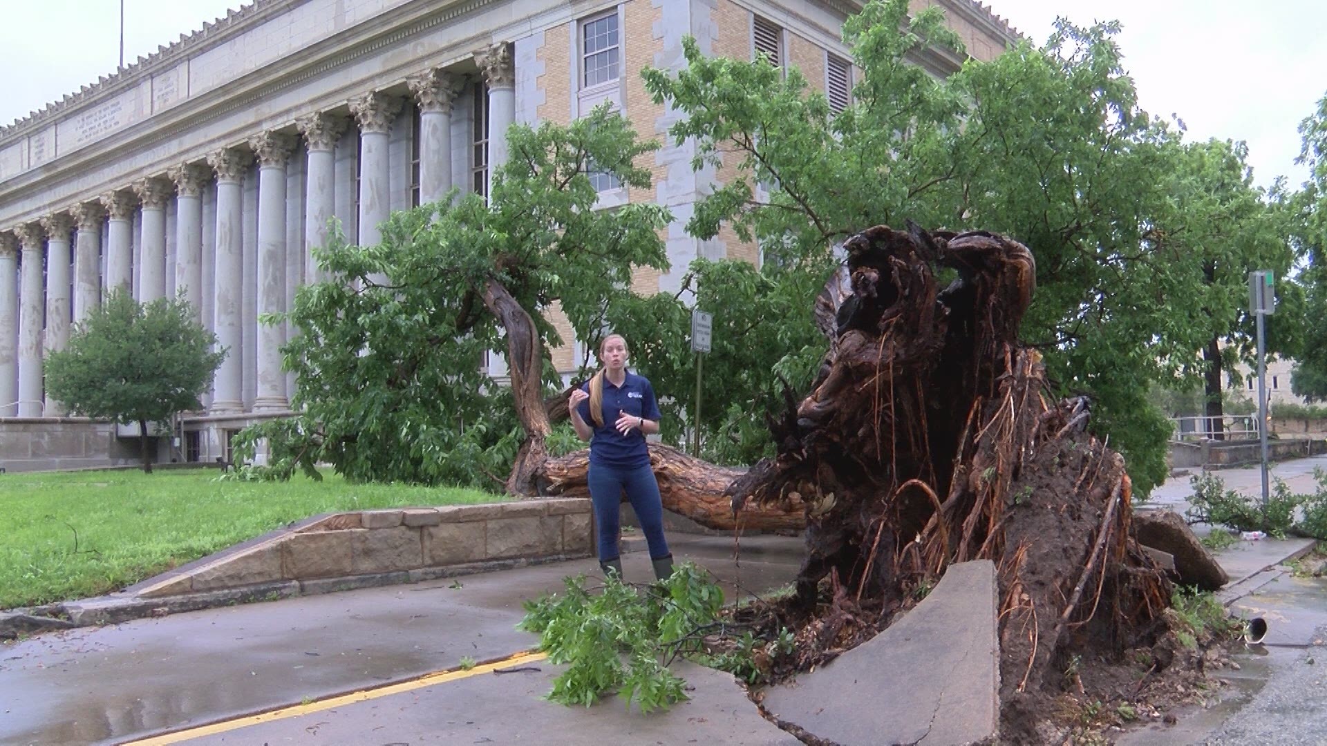 Our Senora Scott has a look at some of the damage in Downtown San Angelo that was left by the storm that began early Saturday morning.
