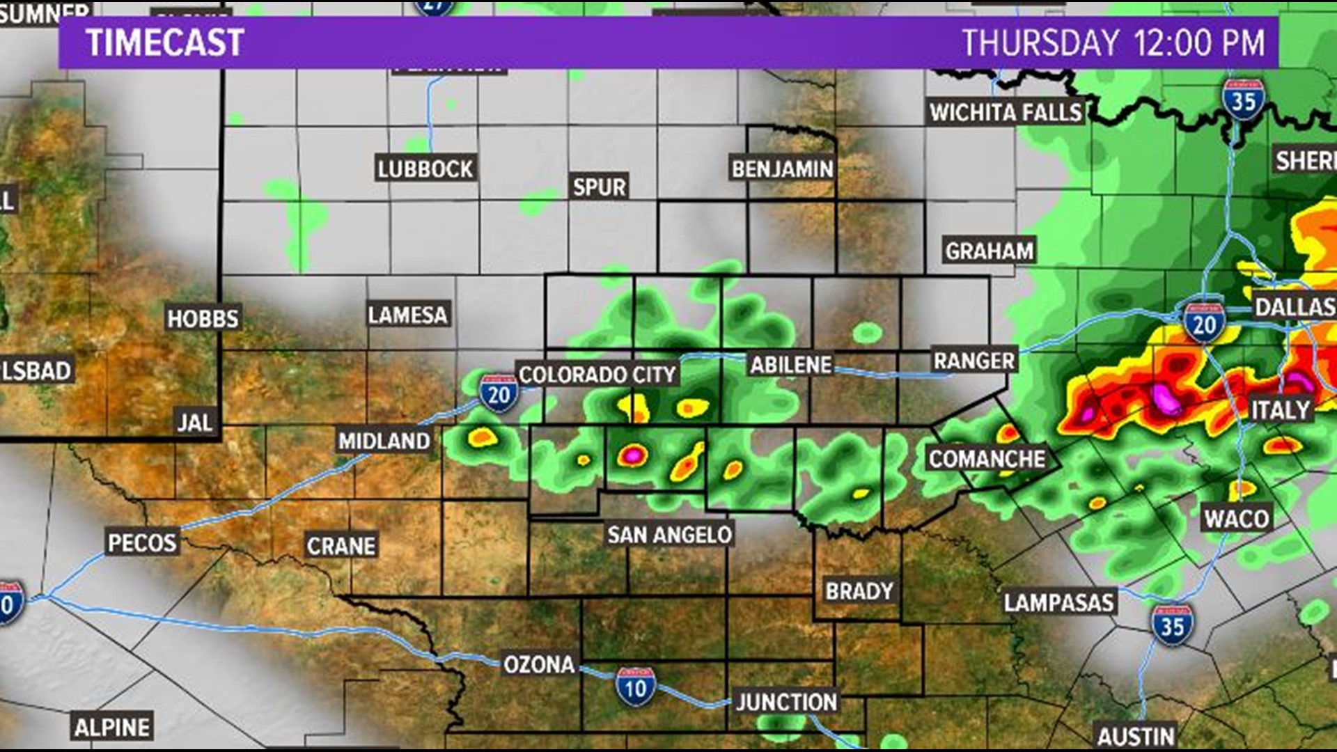 Severe weather threat shifts toward the south with storms possible for ...