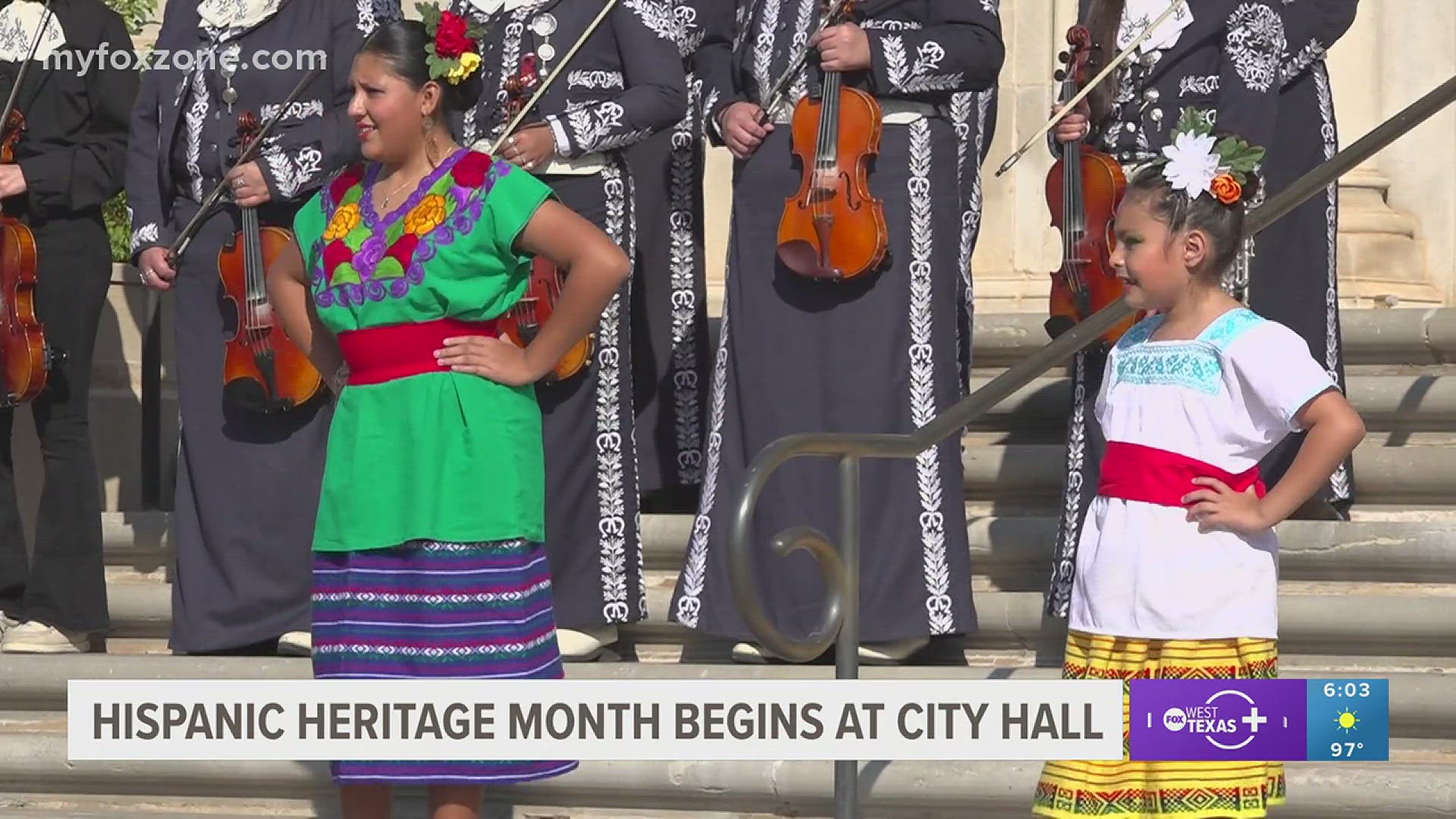 Hispanic Heritage Month jumpstarted on steps of City Hall Friday, Sept. 13.