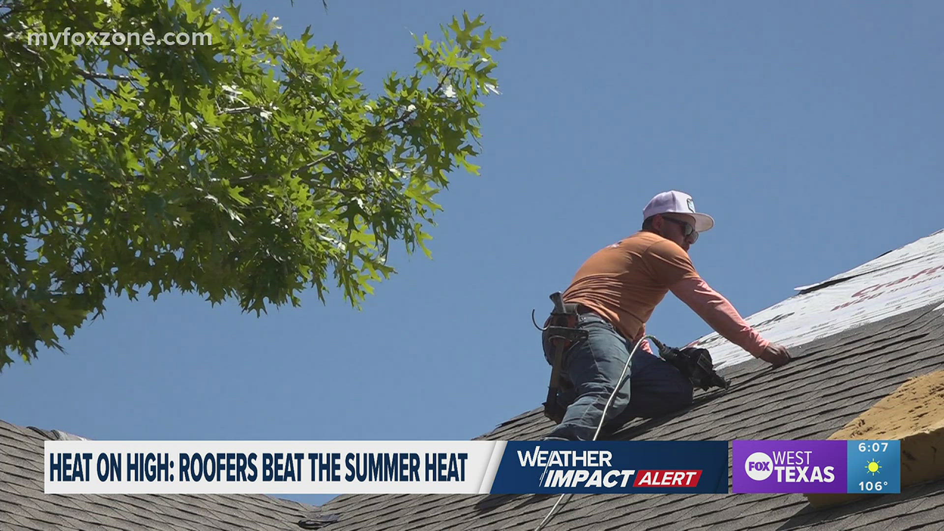 Hot nails going into even hotter roofs. That’s all these guys hear from 6 a.m. to 8 p.m. But they’re not out here because they want to, but because they must.