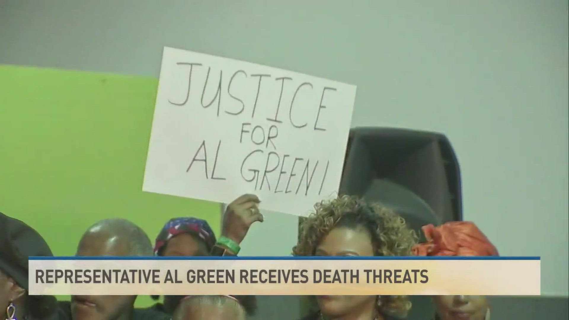 A news conference was held regarding death threats made at Congressman Al Green.