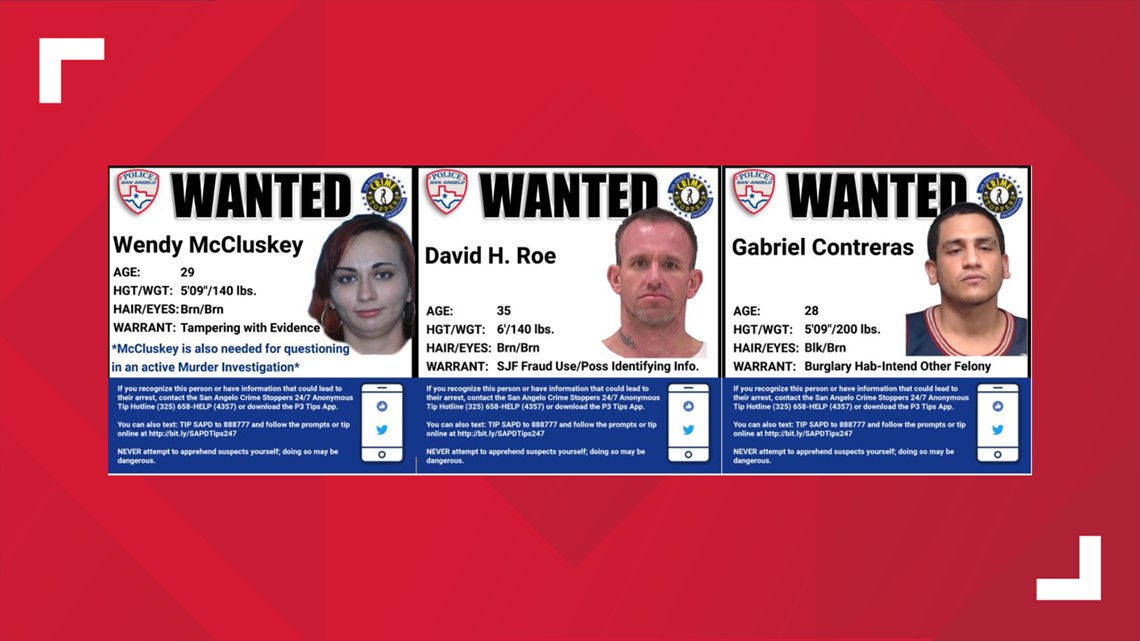 San Angelo PD asking for help in locating three suspects | myfoxzone.com