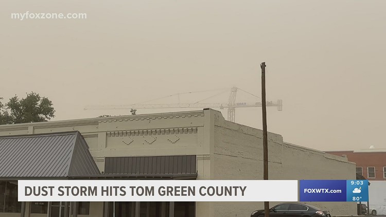 Dust storm hits Tom Green county