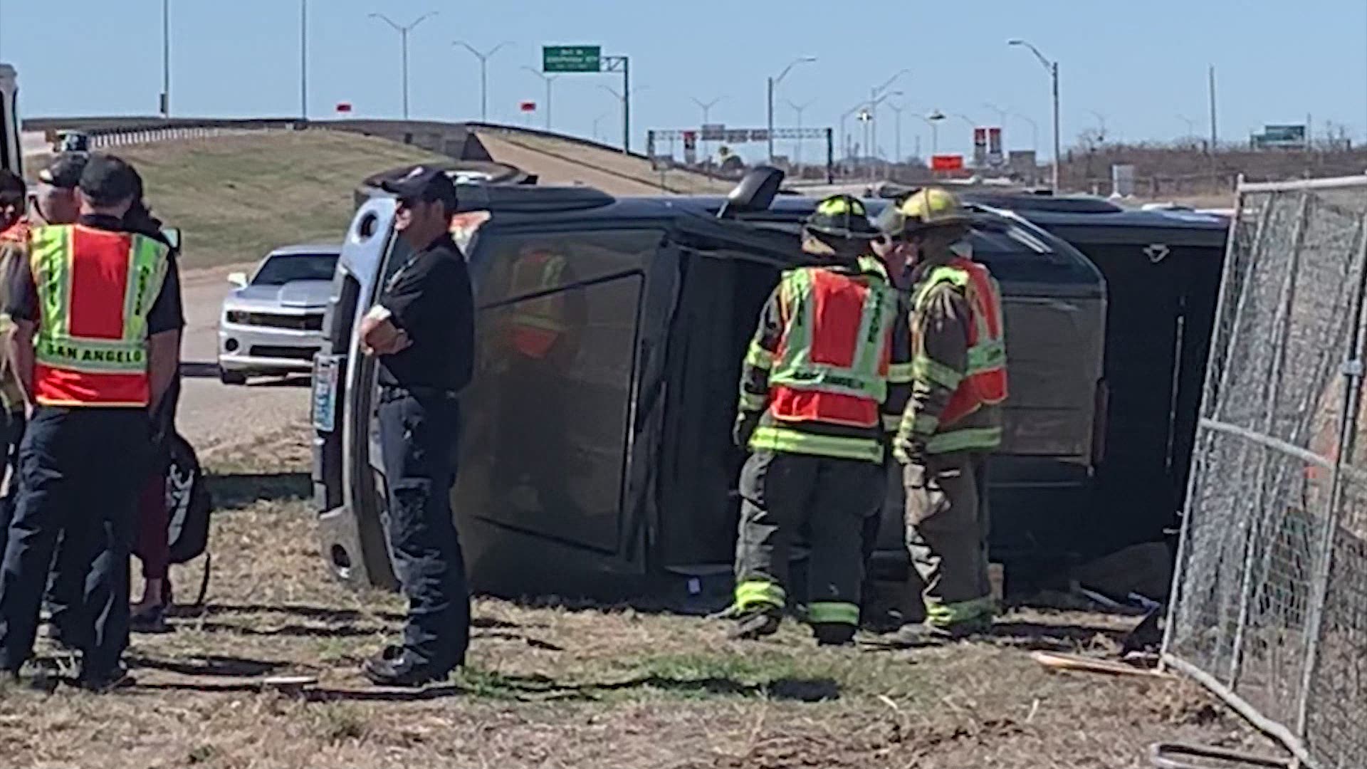 Driver Transported To Hospital After Rollover On Frontage Road ...