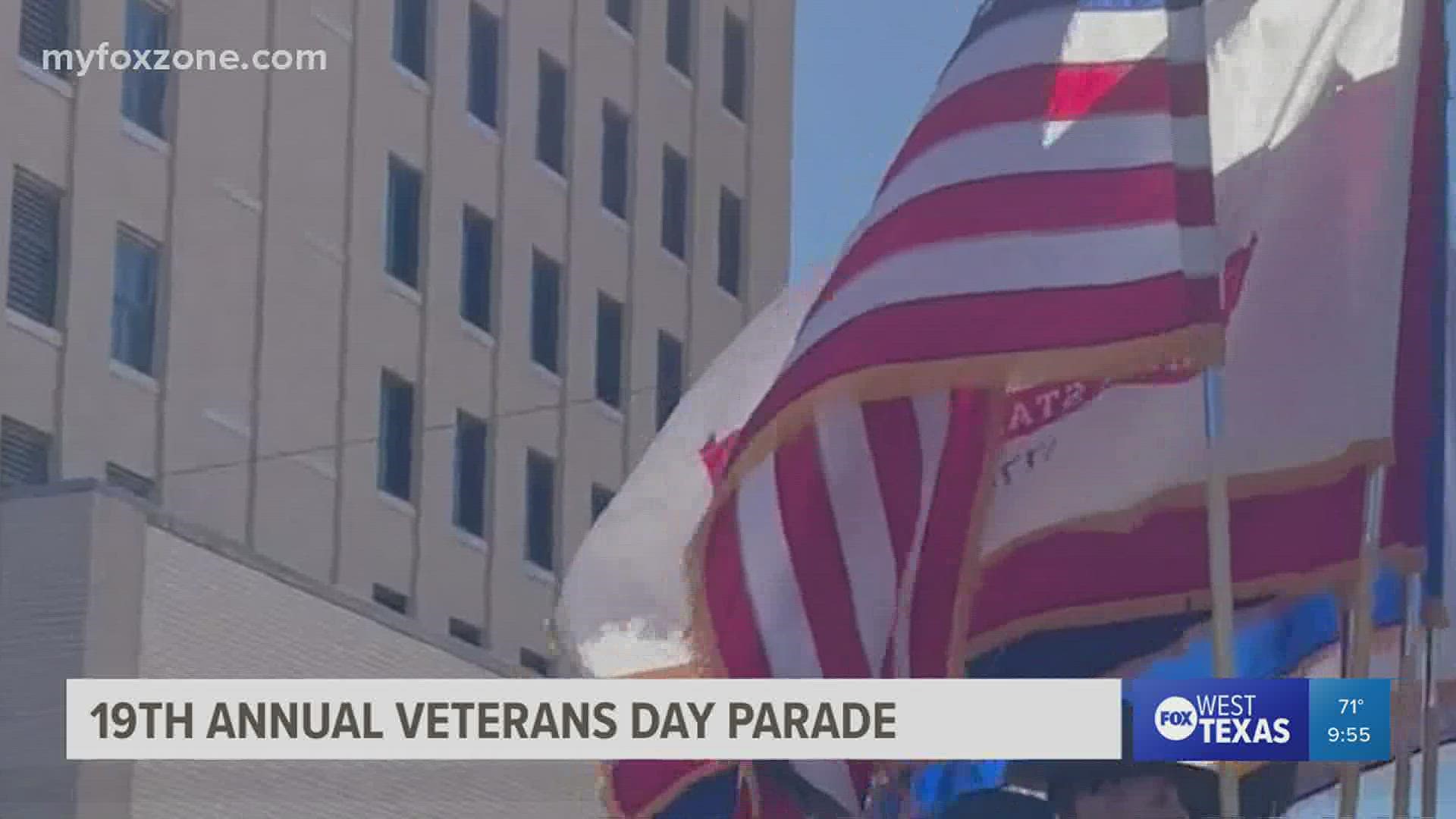 The parade is set for 11 a.m. Saturday, Nov. 5 in downtown San Angelo.