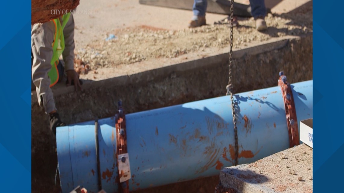 Nearly centuryold water system pipes in W Texas being replaced