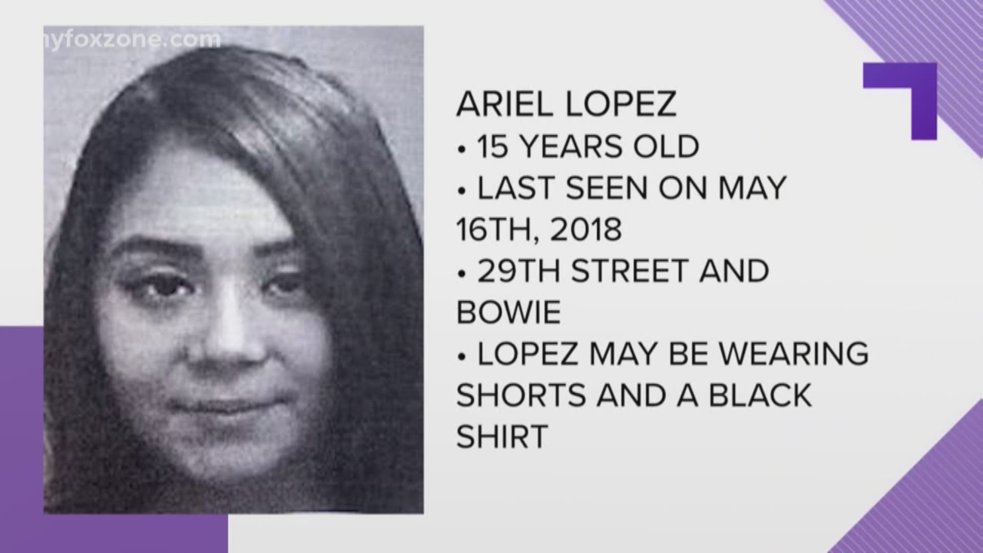 15 year old teen is missing.