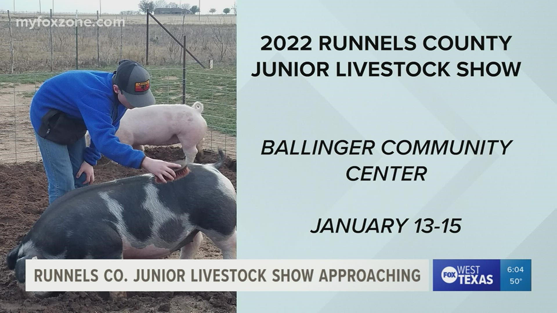The Runnels County Junior Livestock Show is happening in Ballinger.
