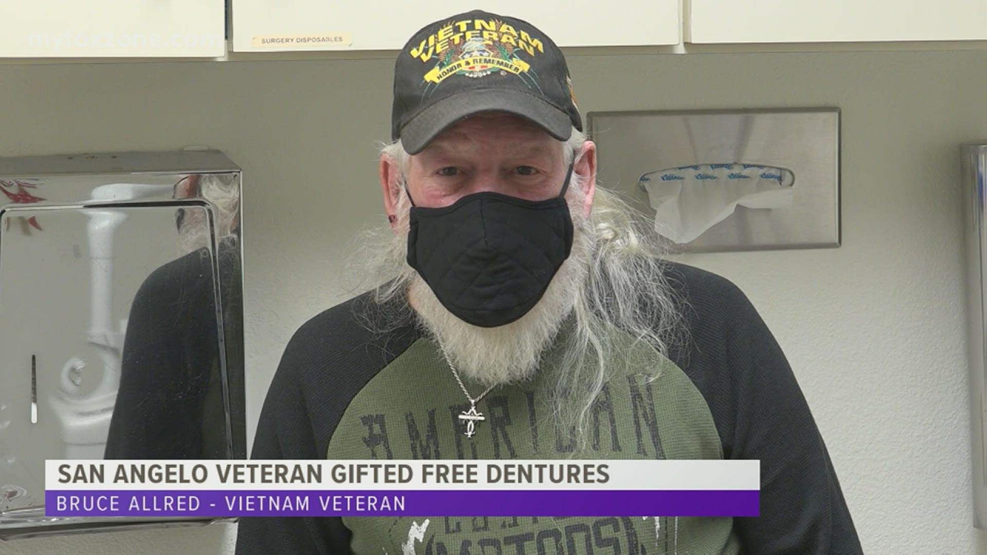 Vietnam War Veteran Bruce Allred has been in need of dentures for more than 10 years.