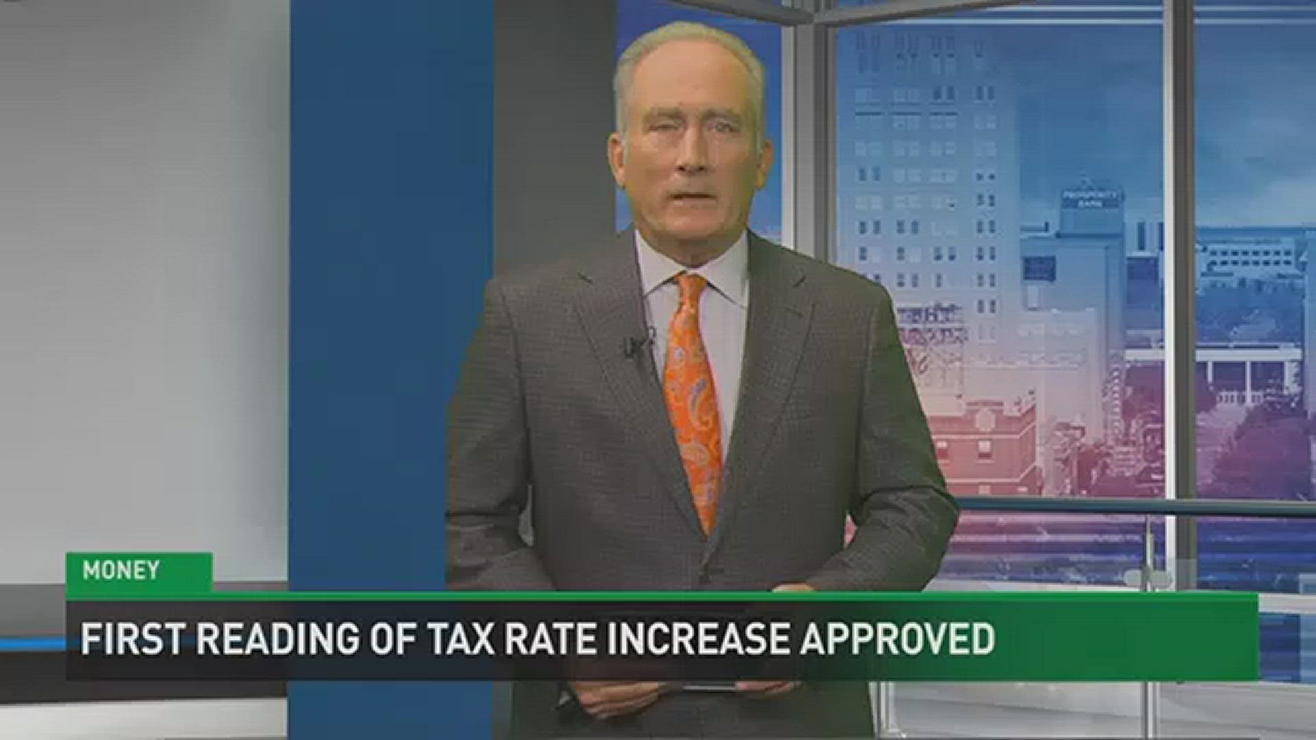 First Reading of Tax Rate Increase Approved