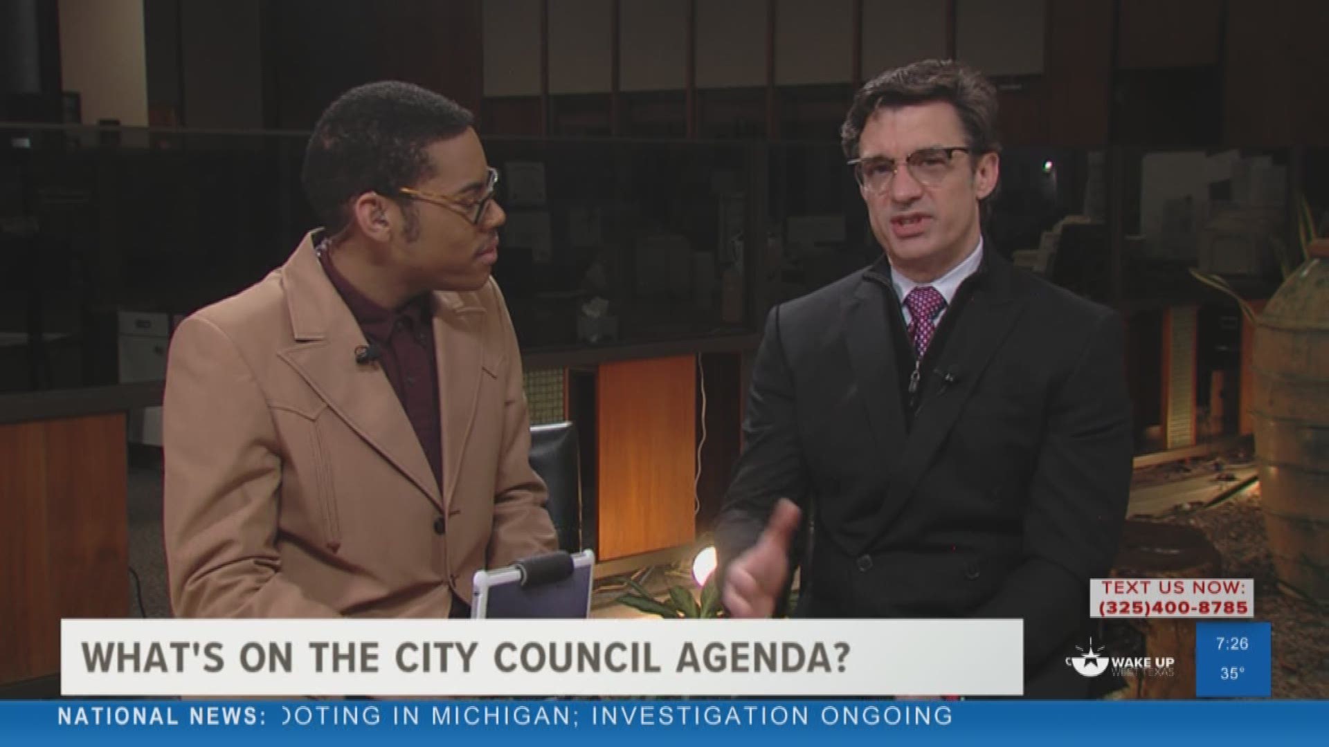 Our Malik Mingo spoke with the City of San Angelo about what's on the agenda for city council.