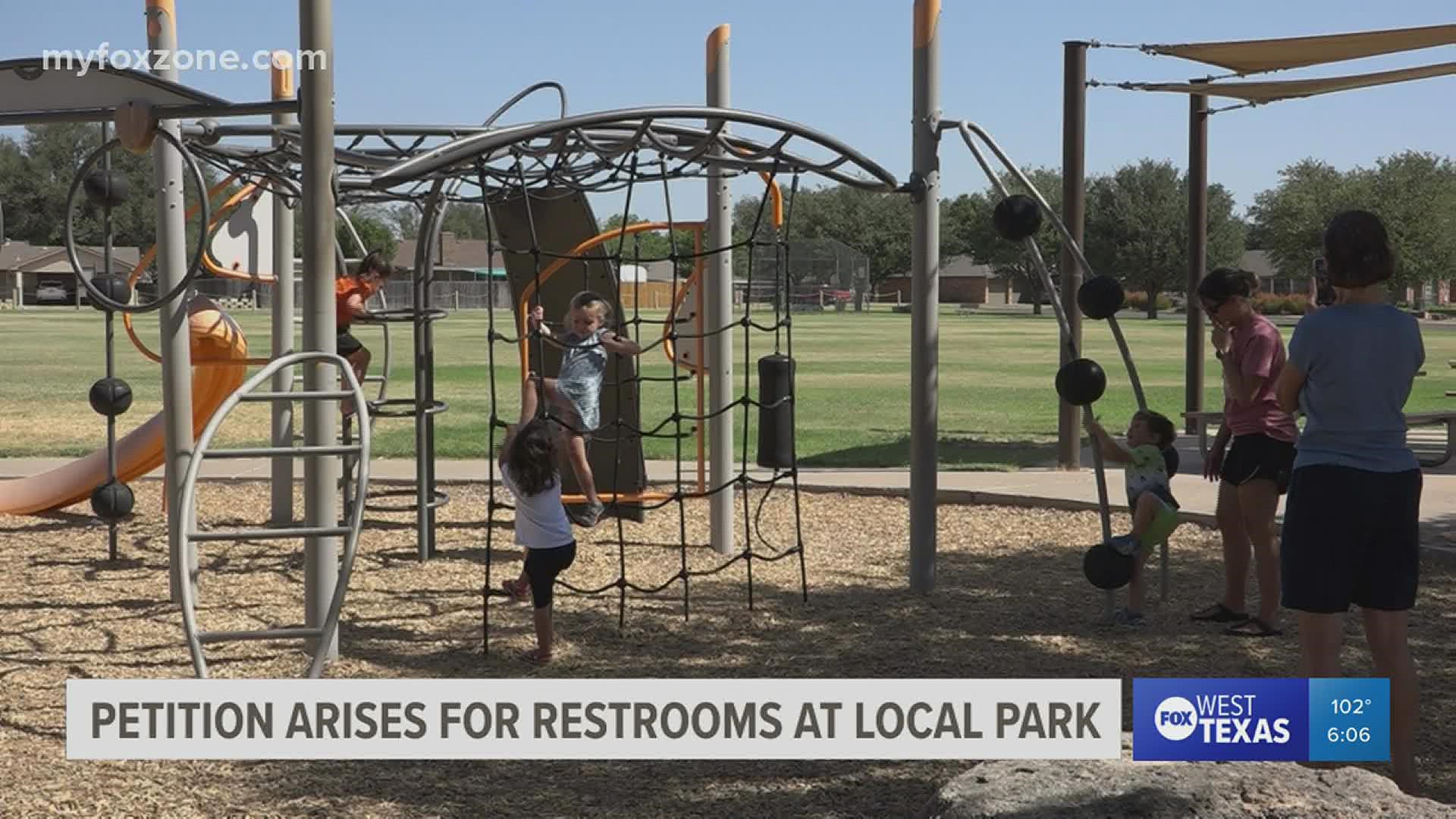 The San Angelo parent who created the petition believes a restroom would enhance the popularity of the park even more.