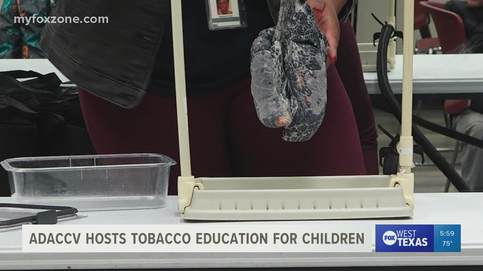 A West Texas drug and alcohol abuse program hosted a tobacco education presentation for children this week.
