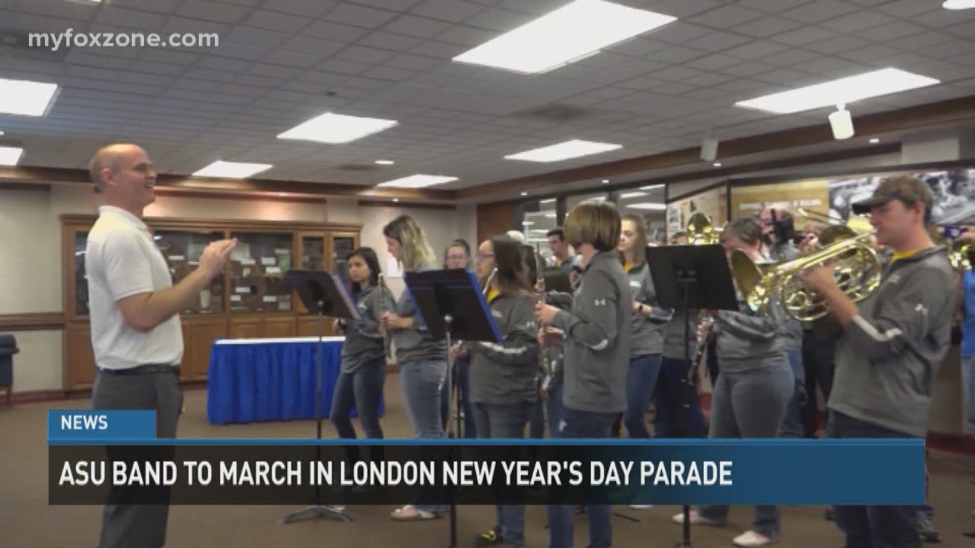 Band invited to perform in London parade.