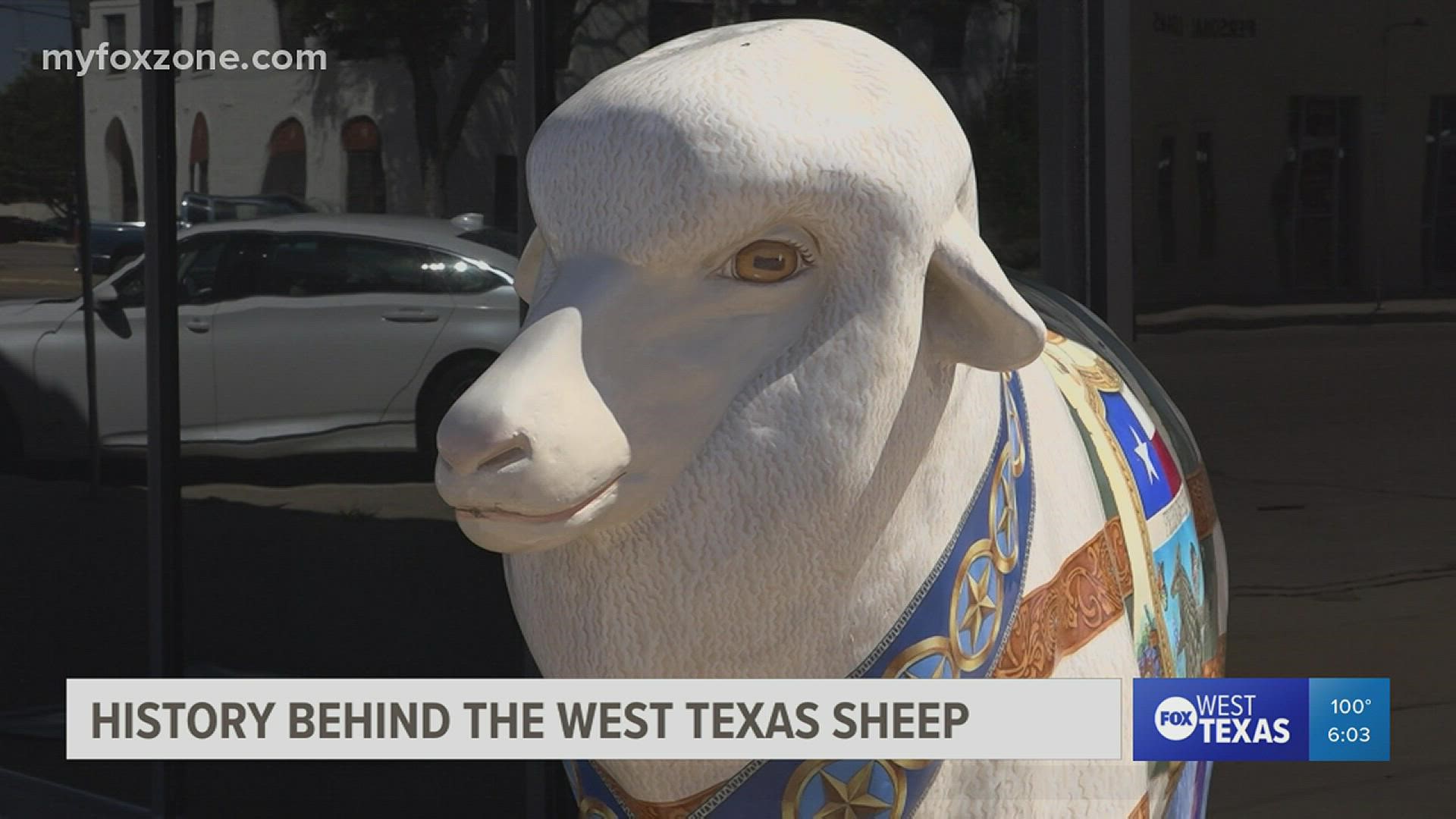 There are over 110 unique sheep spread across San Angelo and each one is painted by a local artist.