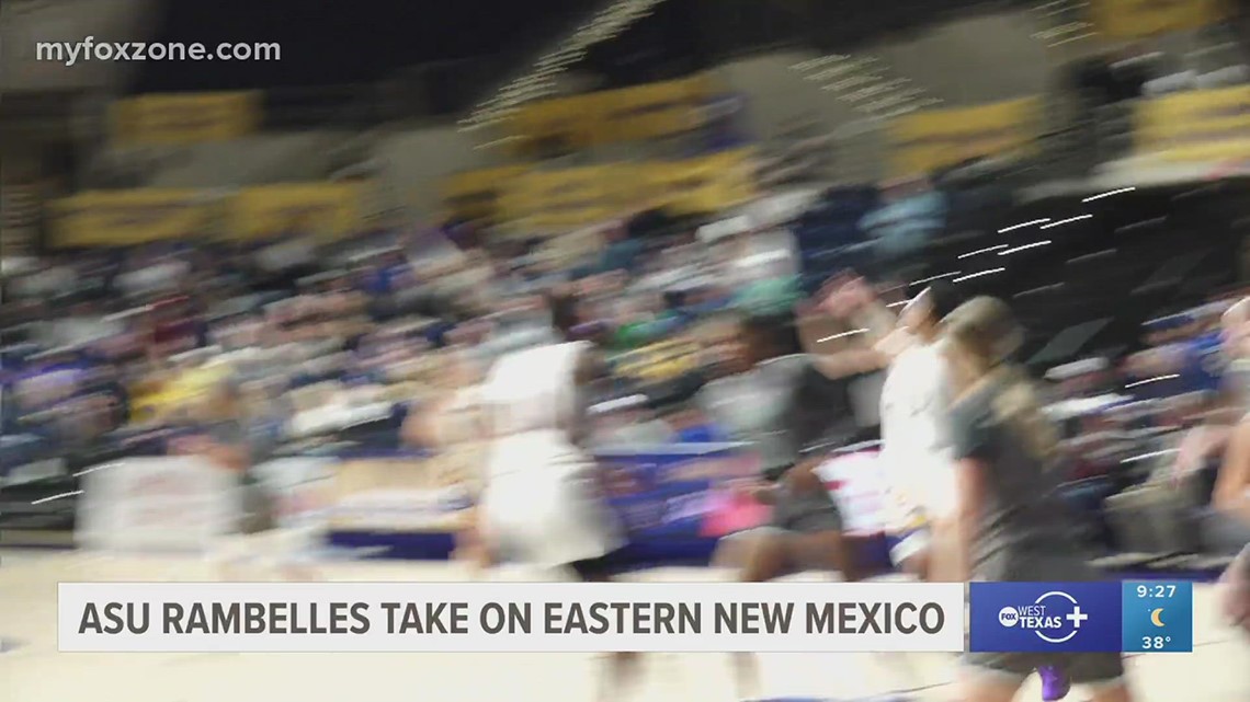 Angelo state women's basketball take on Eastern New Mexico