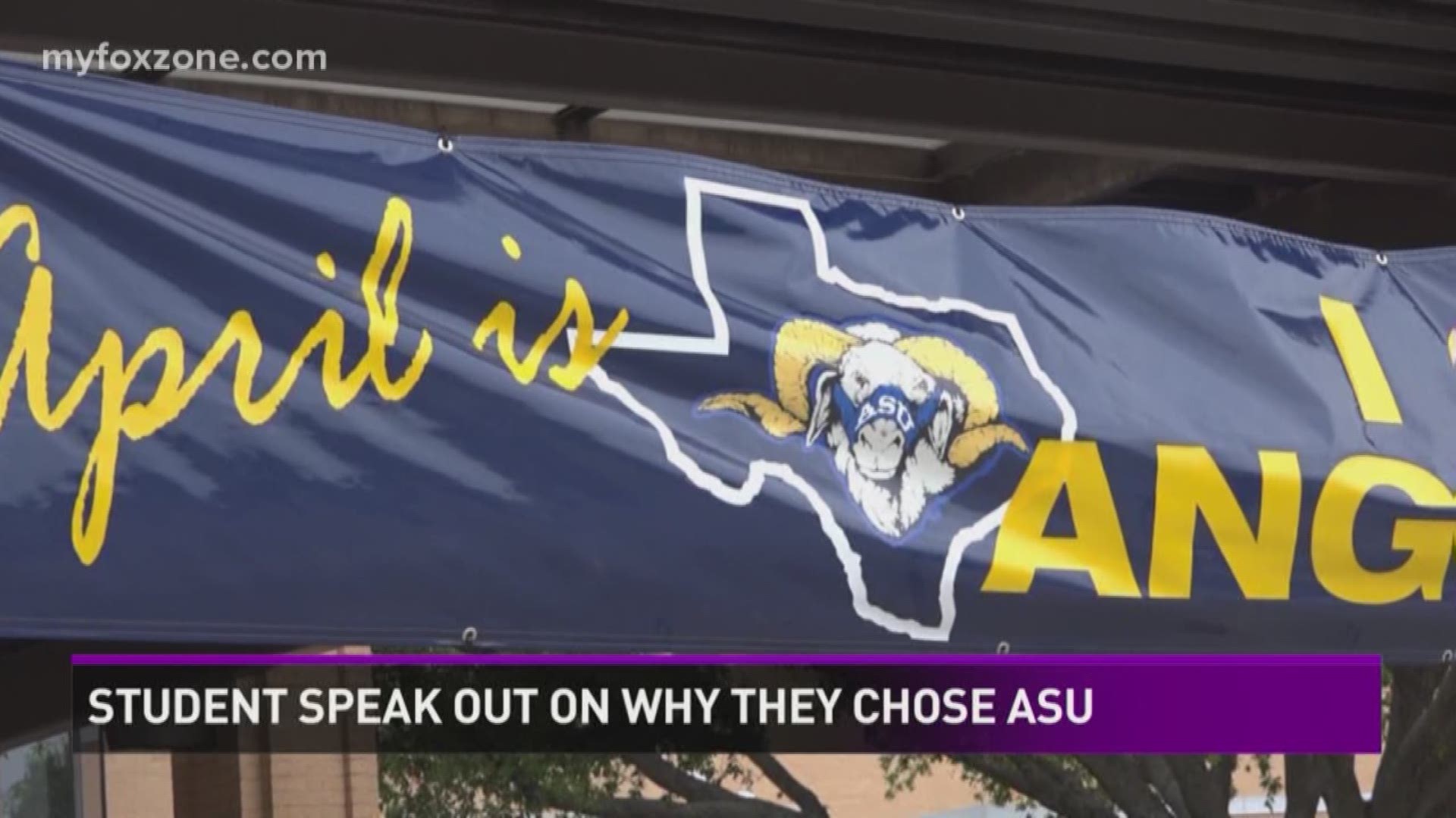 April is I Chose Angelo State month. In honor of that, our Malik Mingo spoke with current ASU students on why they chose to come to the university.